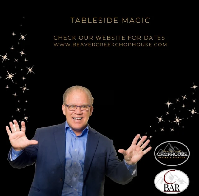 🎩 Tableside Magic 💫 
Our in-house magician, Dan Fleshman is a crowd pleaser regardless of age! A definite don’t miss experience, come by and catch our magic in action. You won’t believe your eyes! See our website calendar for dates and times. 
•
•
•
•
#magic #familyfun #beavercreek #mountainfun